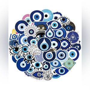 NWT 50 pieces Evil Eye stickers! These are waterproof and can stick on a…
